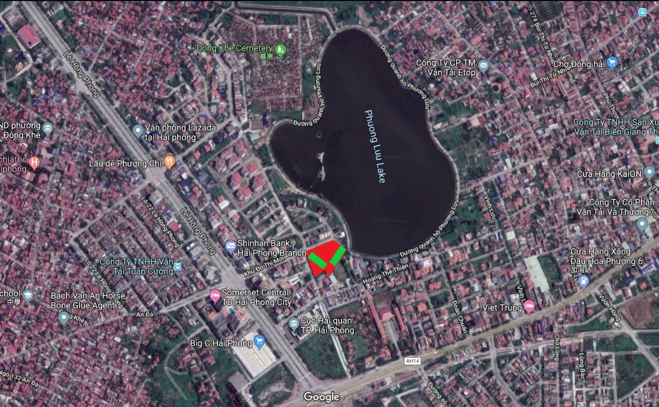 Vị trí chung cư LakeSide Garden Hải Phòng