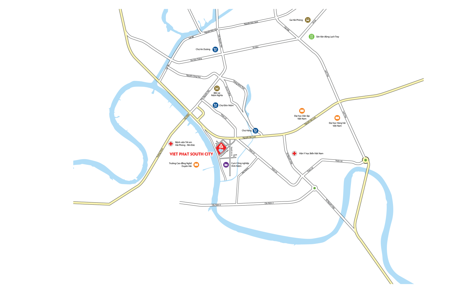 Vị trí dự án Việt Phát South City