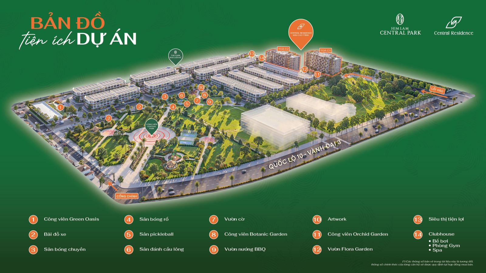 Mặt bằng tiện ích NOXH Central Residence