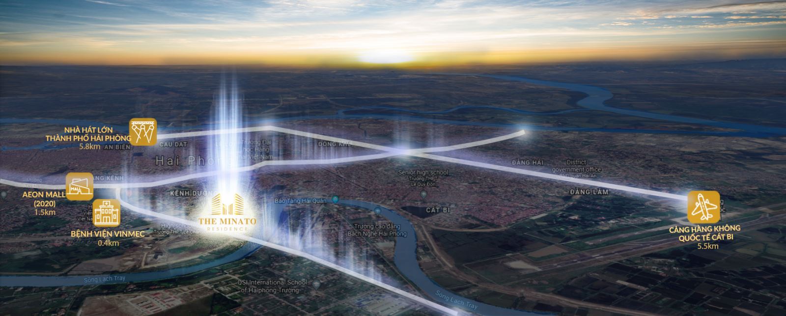vị trí chung cư minato hải phòng