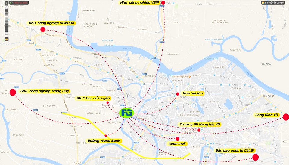 kết nối ngoại khu chung cư PG