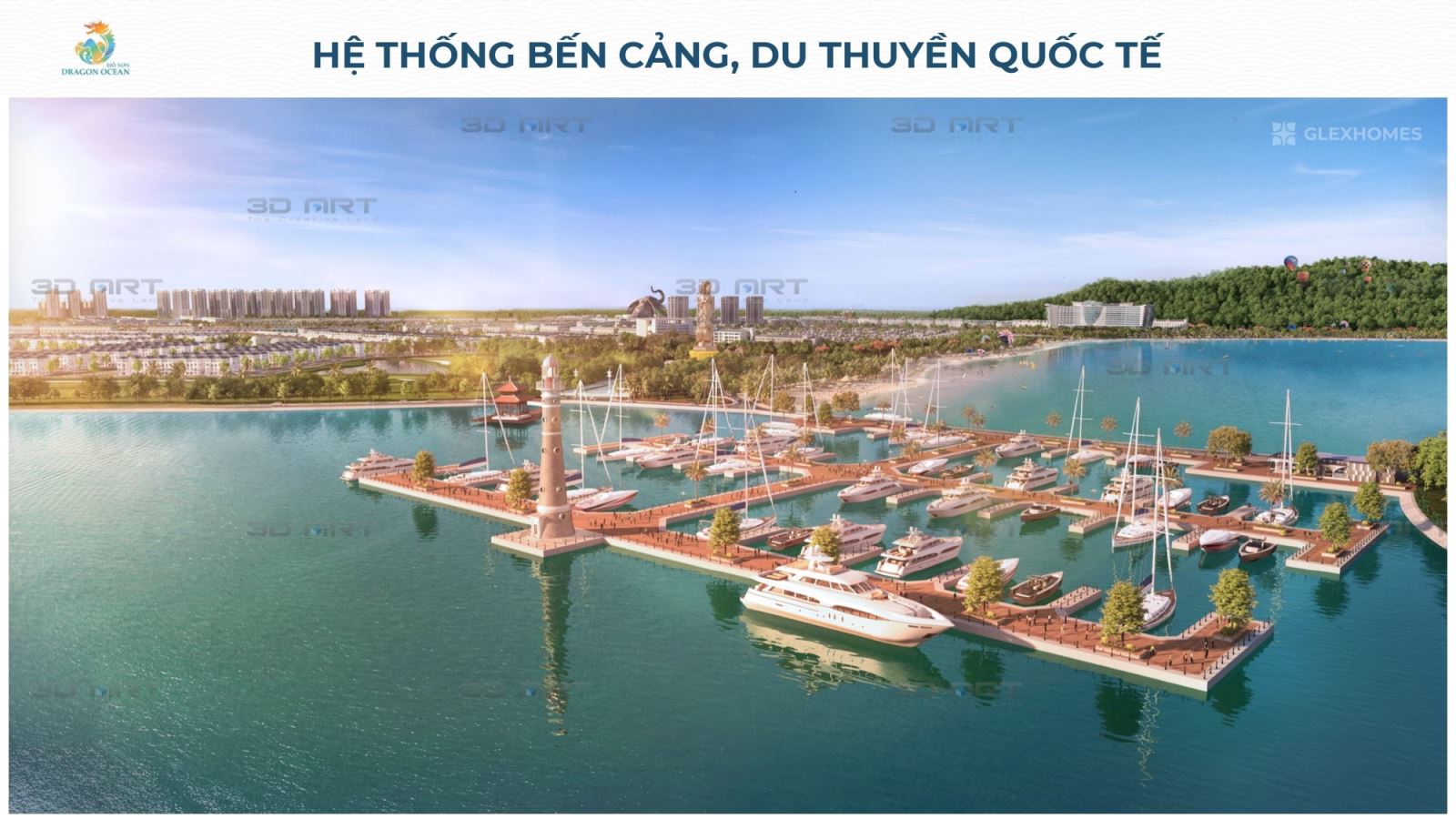 Hệ thống bến cảng du thuyền tại Đồi Rồng