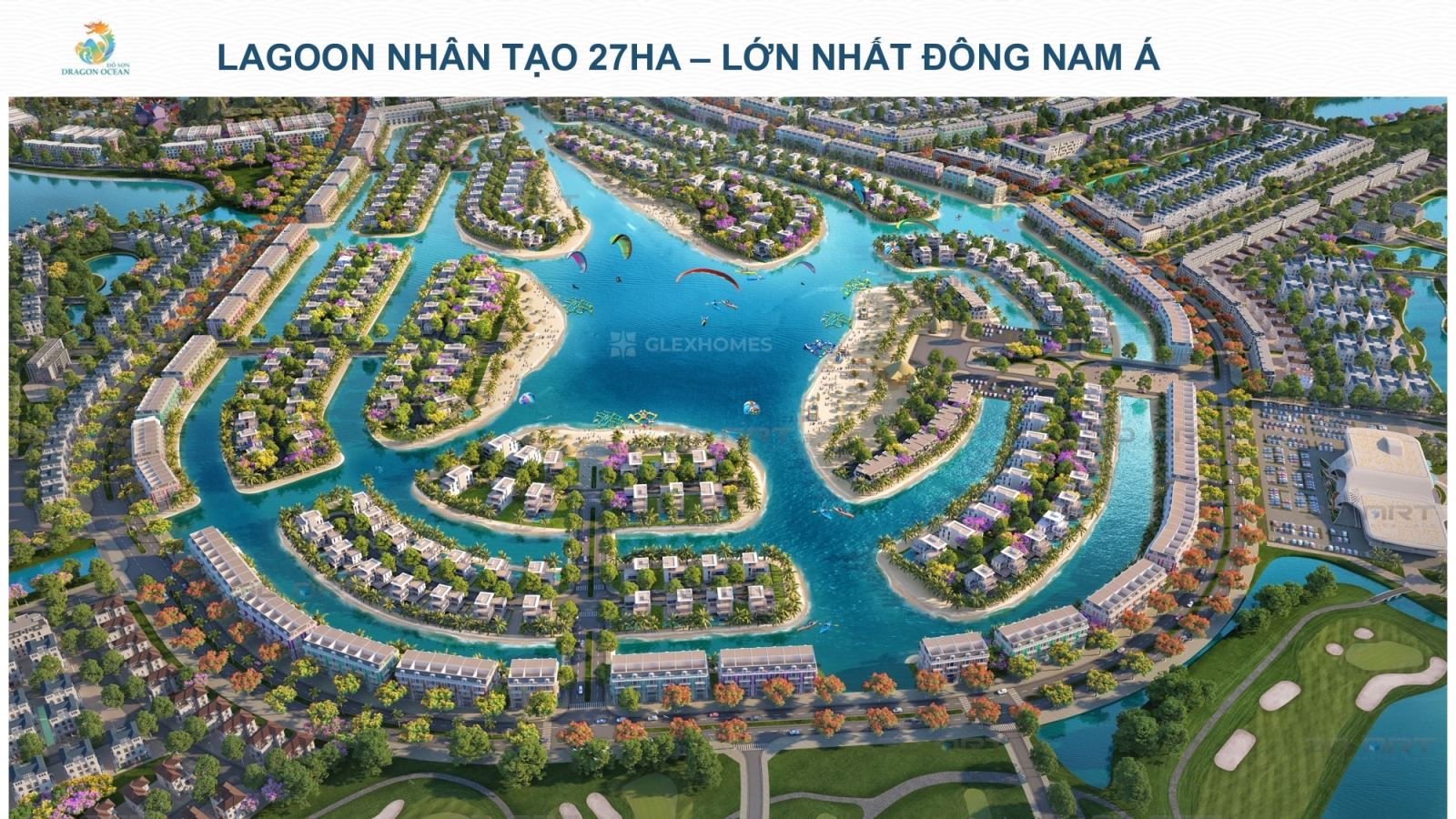 Hồ Lagoon 27ha Đồi Rồng lớn nhất Đông Nam Á