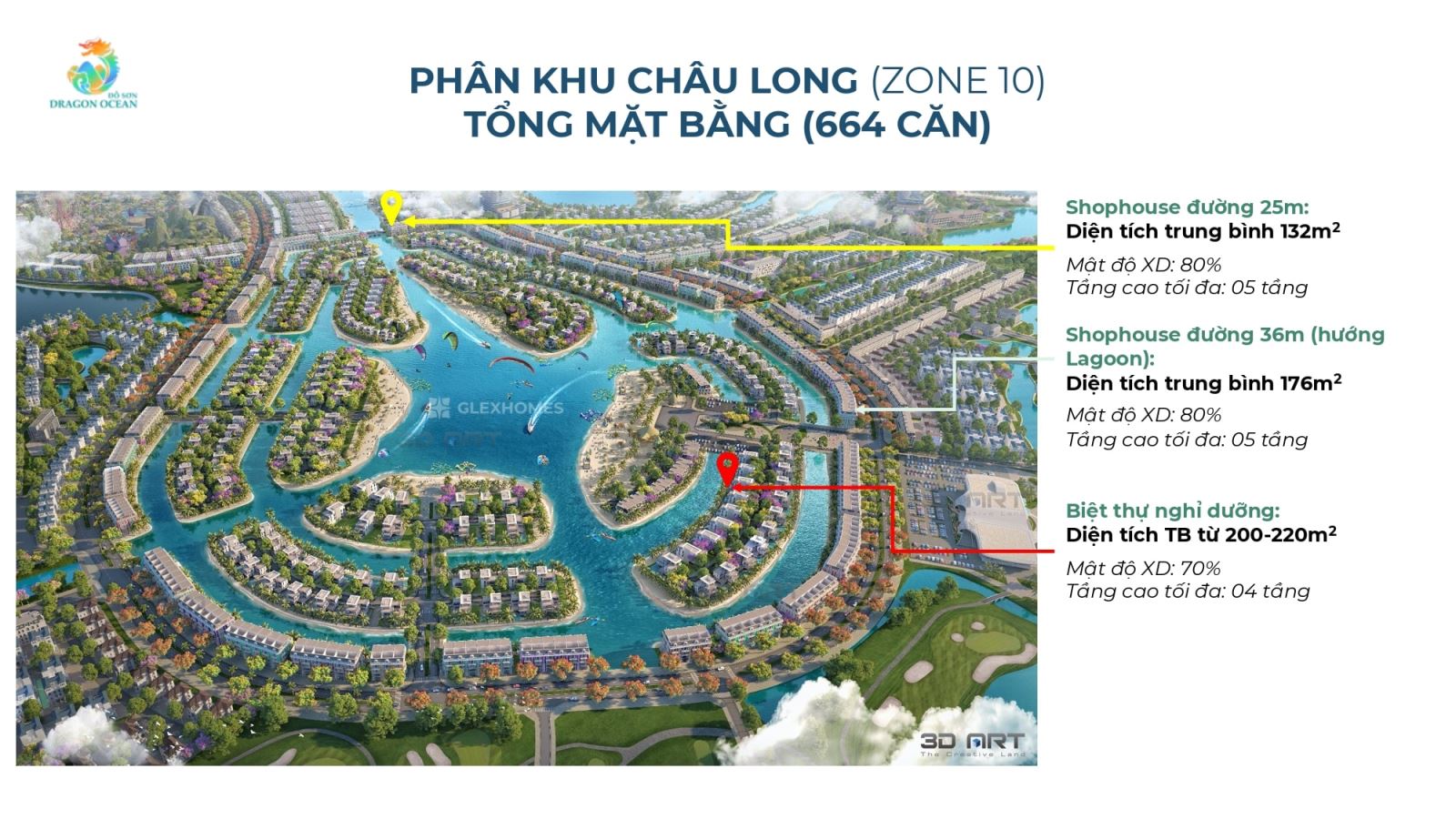 Mặt bằng phân khu Châu Long zone 10