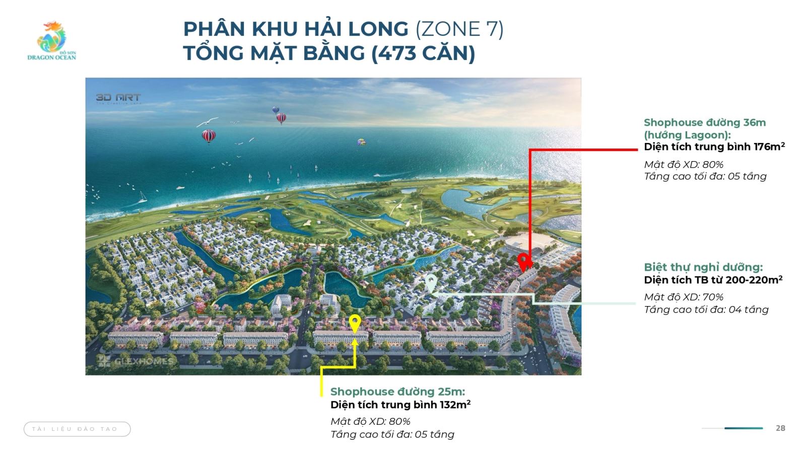 Mặt bằng phân khu Hải Long zone 7