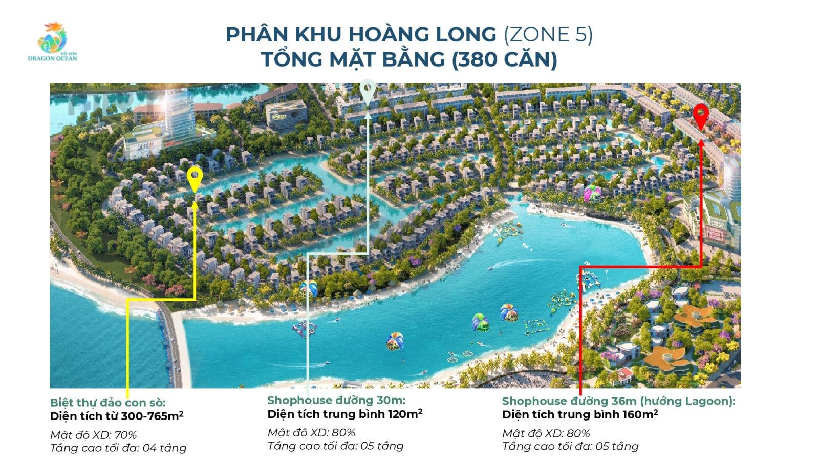 Mặt bằng phân khu Hoàng Long zone 5