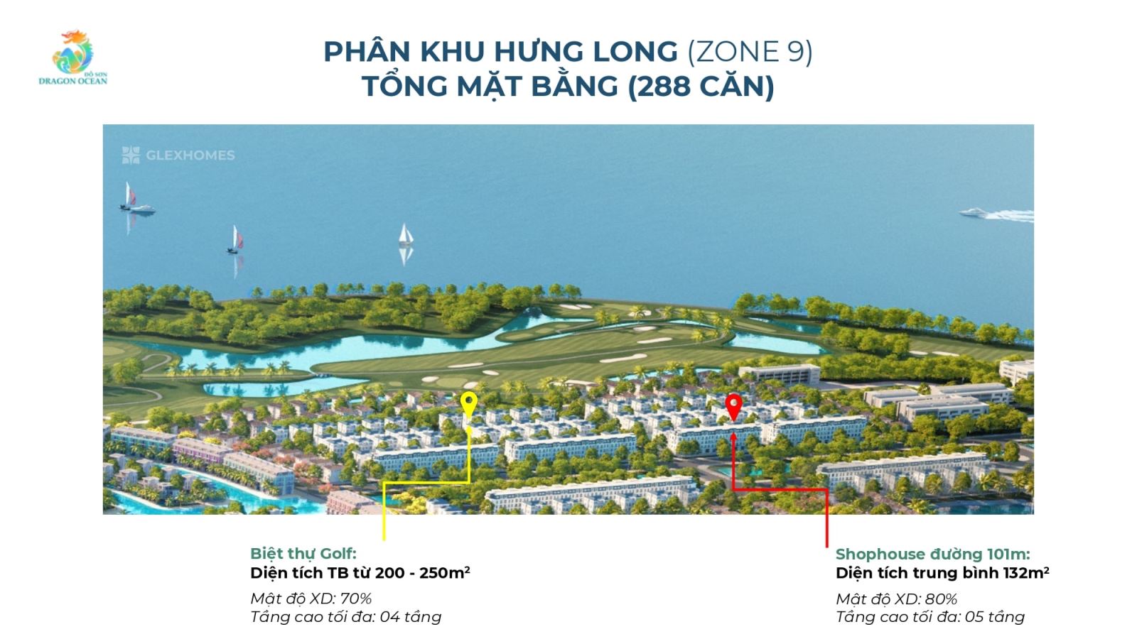 Mặt bằng phân khu Hưng Long zone 9