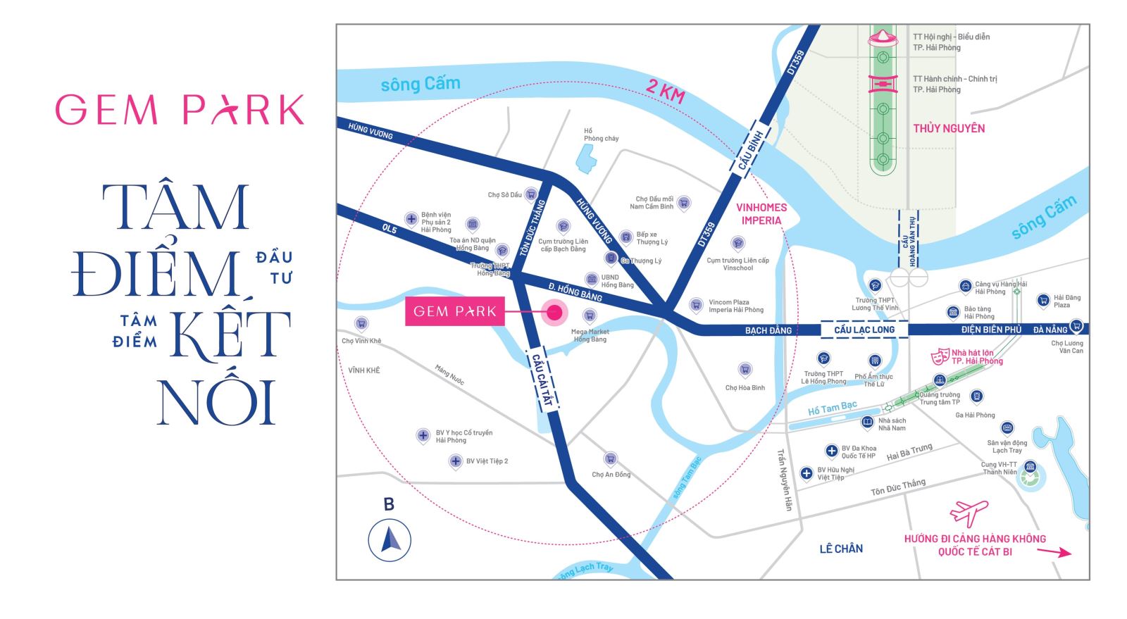 Vị trí Gem Park Hải Phòng