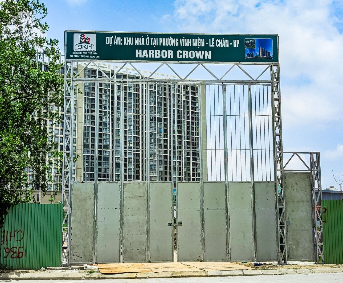 chung cư Harbor Crown Hải Phòng - ảnh công trường