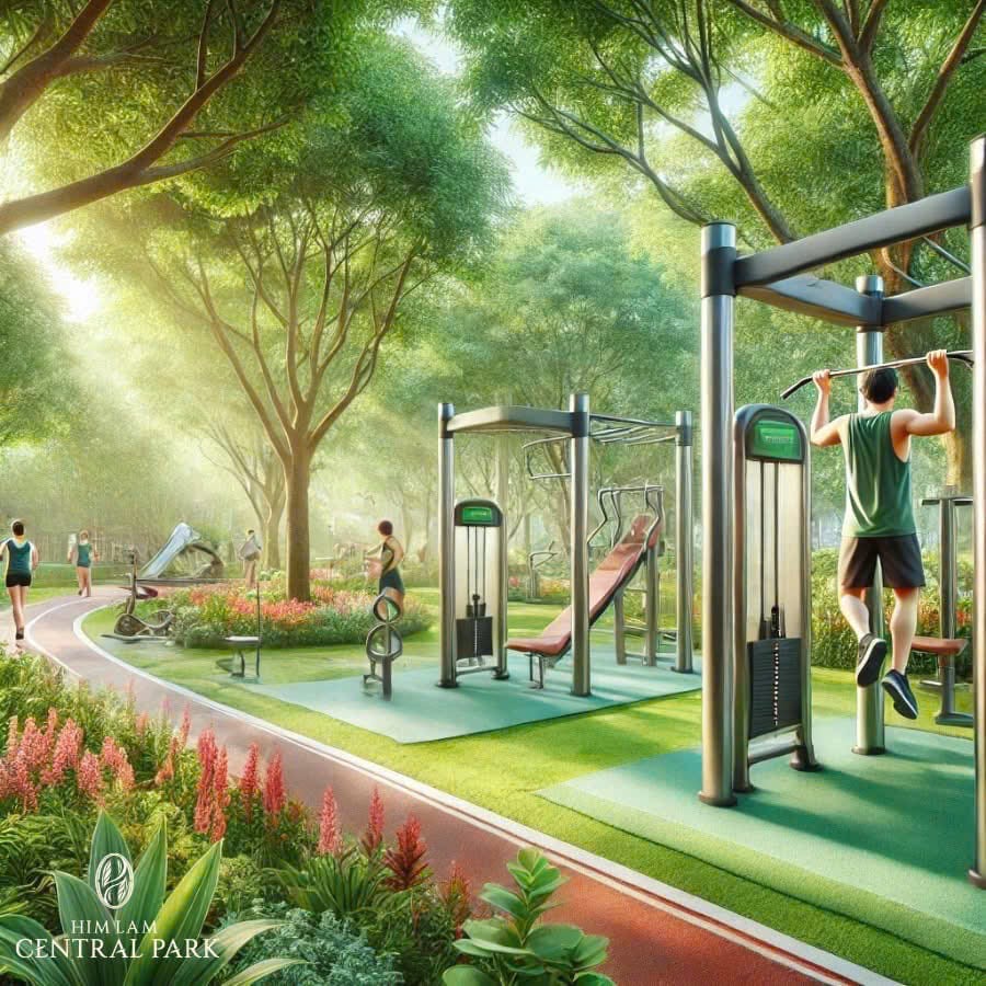Máy tập ngoài trời Him Lam Central Park