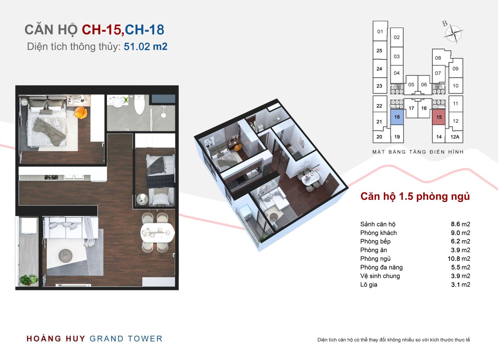 CH 15 CH 18 Hoàng Huy Grand Tower