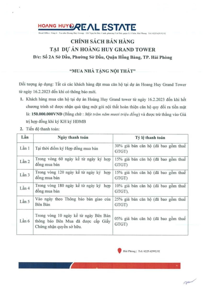 Chính sách bán hàng Hoàng Huy Grand Tower 18/02/2023 (1)