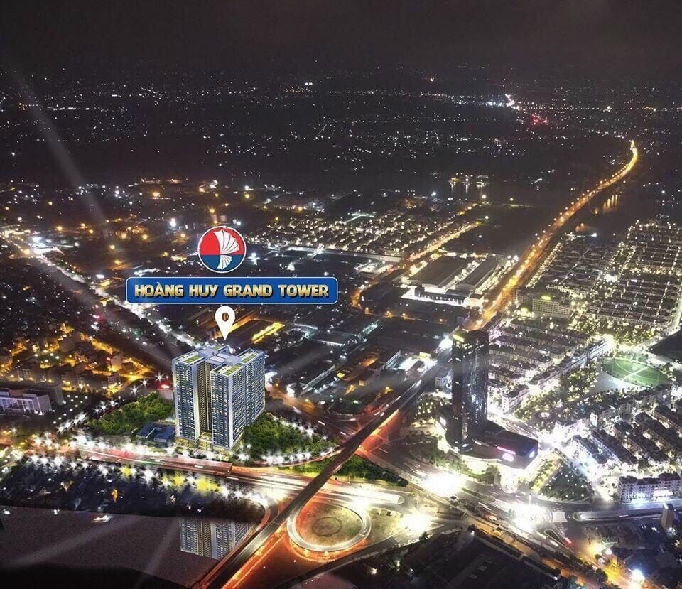 Hoàng Huy Grand Tower về đêm