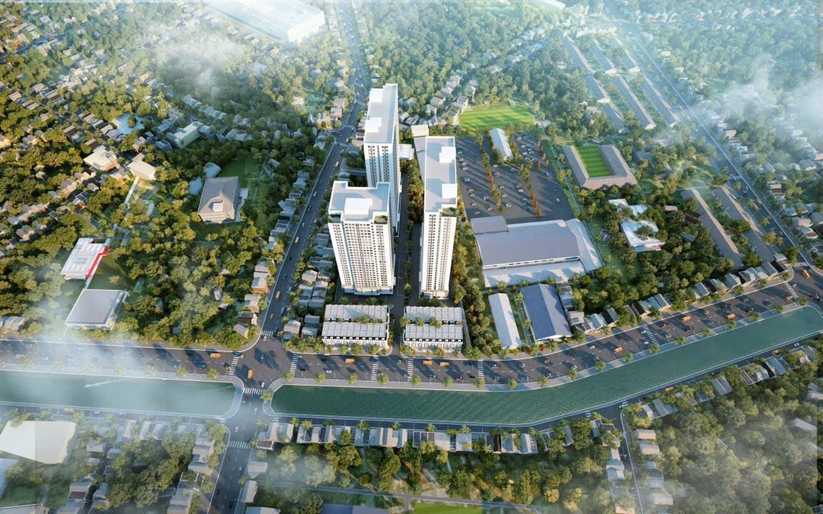 Phối cảnh khu nhà ở xã hội 384 lê thánh tông 1