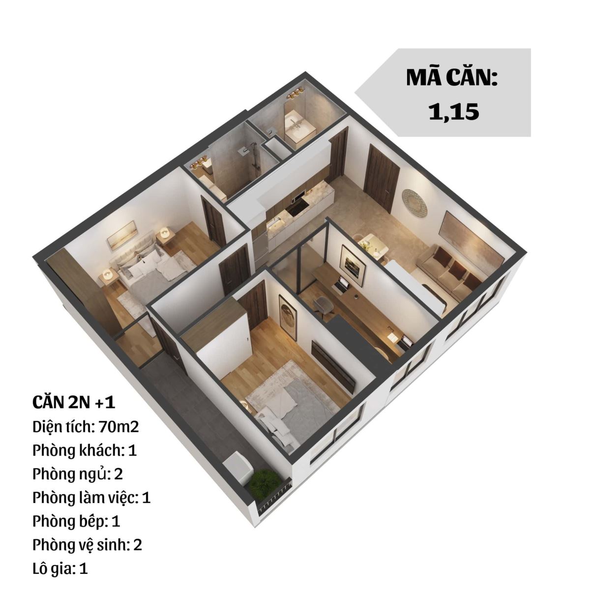 Thiết kế CH 01 - CH 15 MoonBay Residence
