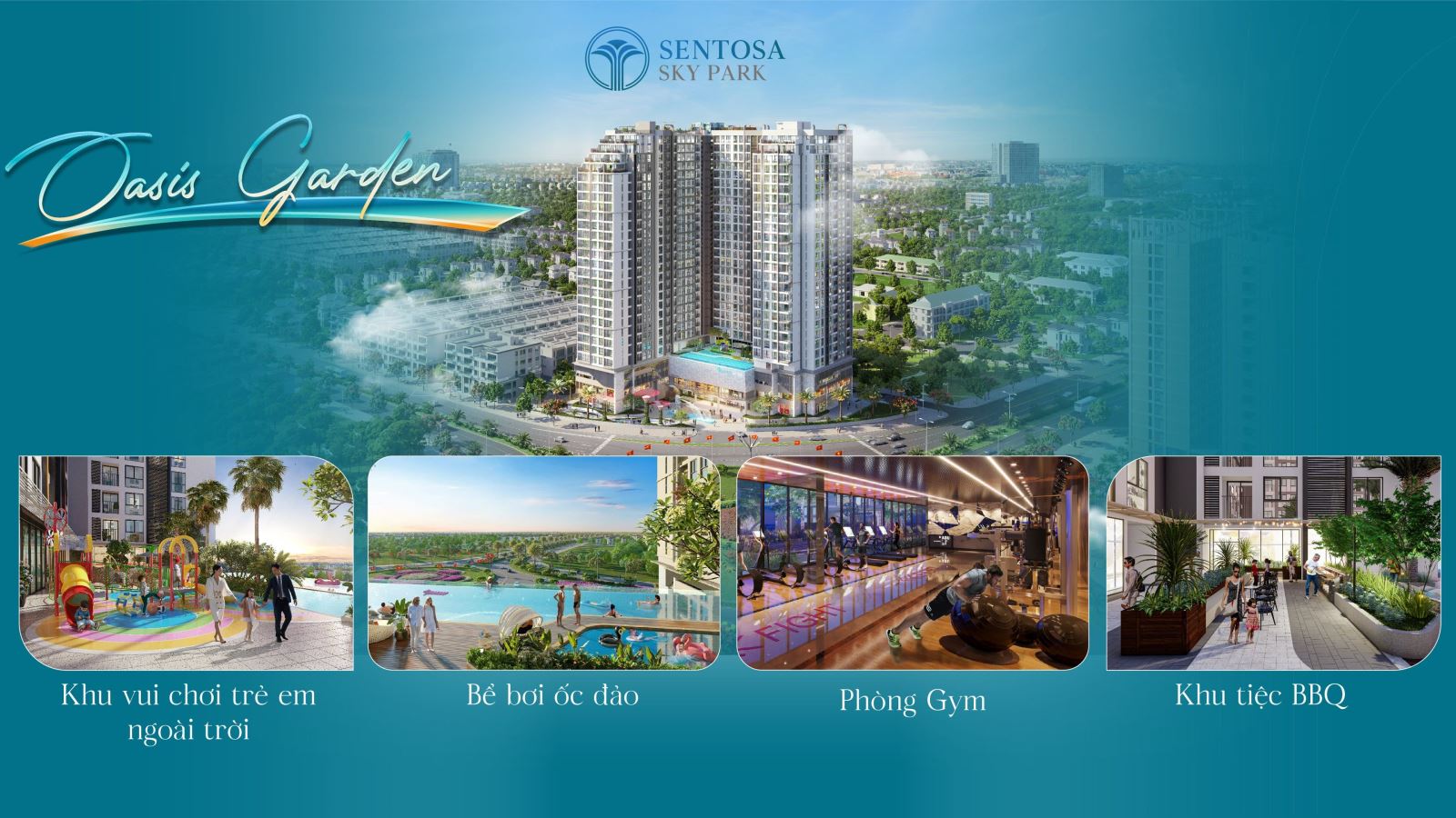 Vườn lửng - Oasis Garden Sentosa Sky Park