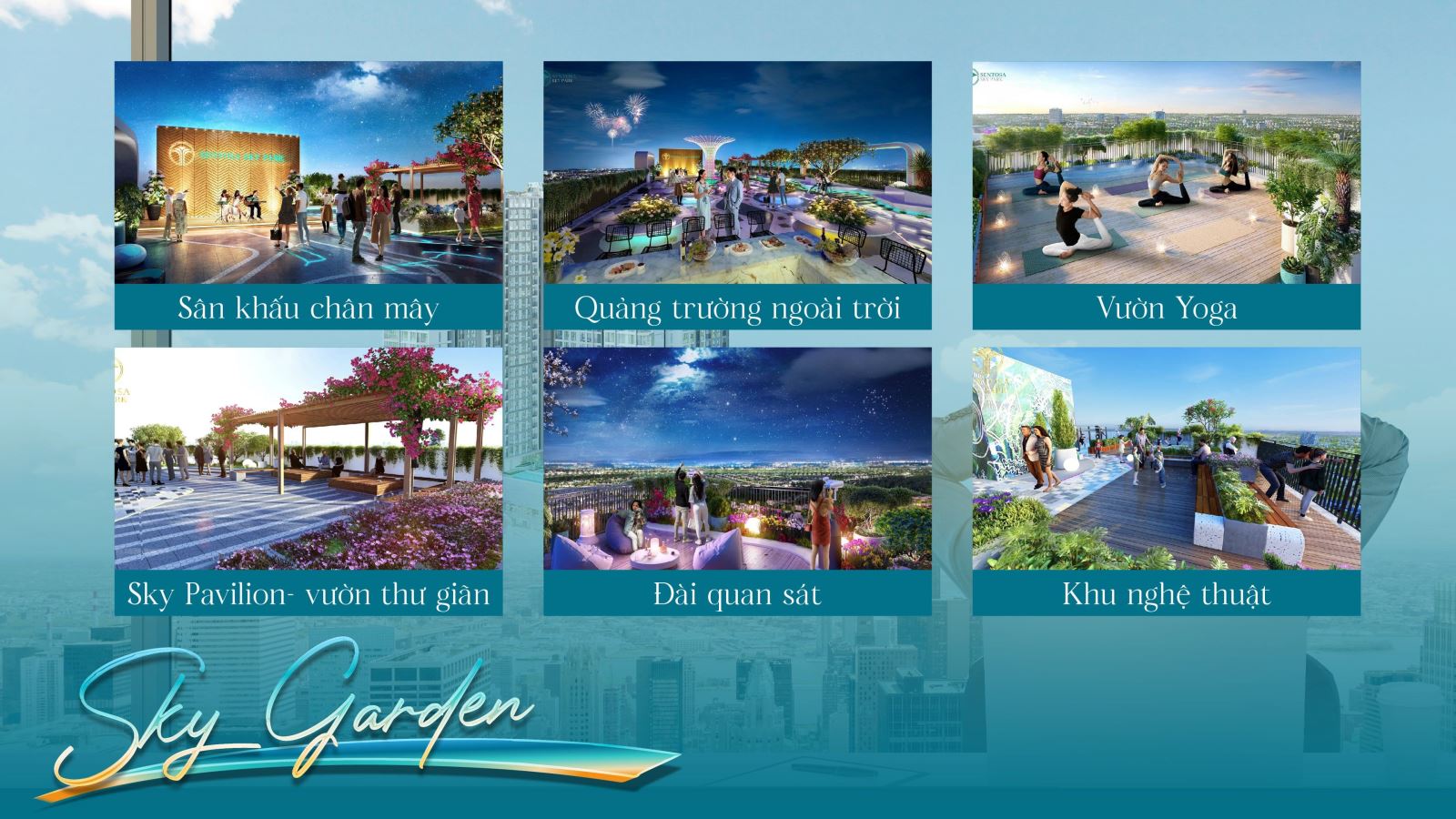 Vườn mái - Sky Garden Sentosa Sky Park 1