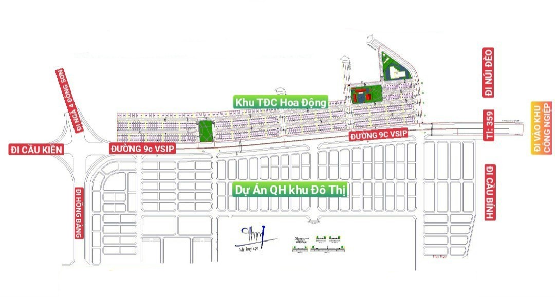 Mặt bằng tái định cư Hoa Động