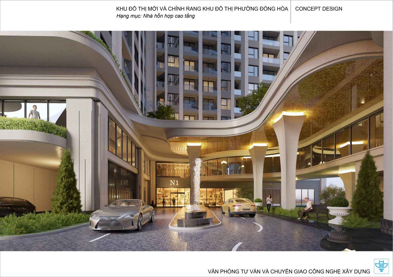 Phối cảnh tầng 1 The Zenith Hải Phòng
